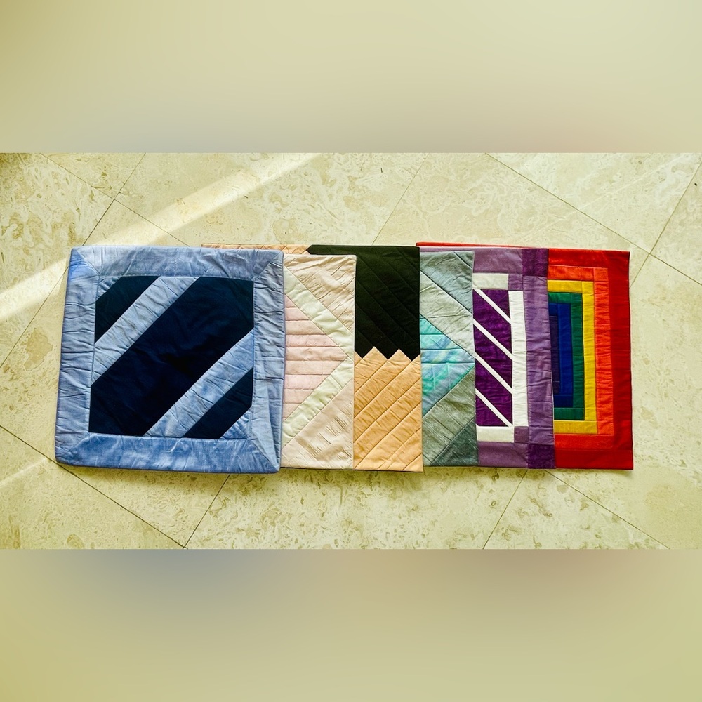Rainbow Colorful Design Silk Euro Sham With Zipper On Back NEW - Picture 8 of 9